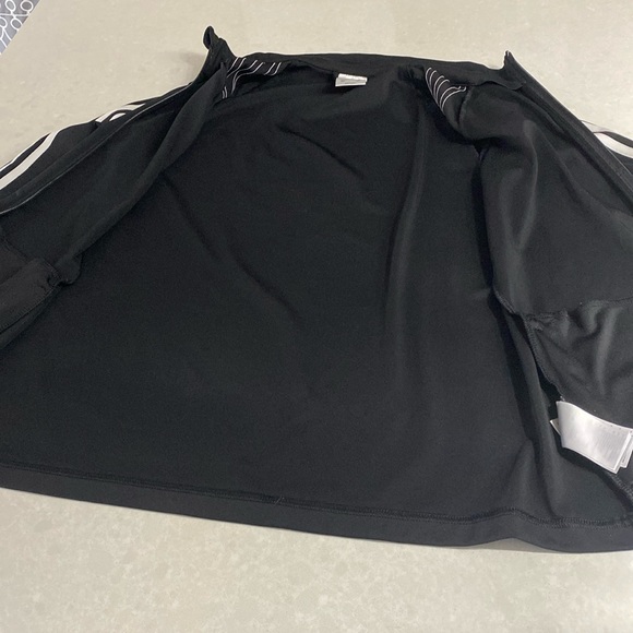 Adidas Essentials Climalite 3-stripes Tricot Track Jacket Size M black ⭐️⭐️⭐️⭐️ - Picture 13 of 17